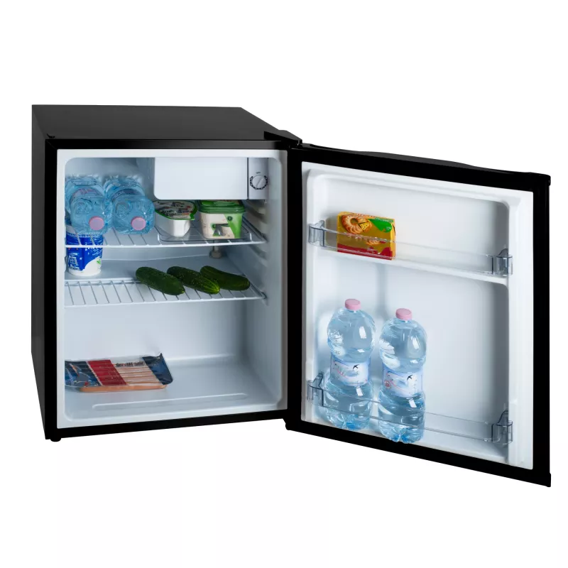 Adler frigorífico | AD 8097 | Clase de eficiencia energética E | Independiente | Frigorífico | Altura 63,2 cm | Capacidad neta del frigorífico 58 l | 39 dB | Negro