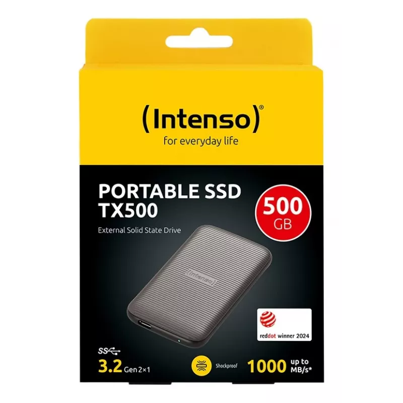 Disco SSD Intenso 500GB USB Type-C 3.2 Gen 2 Marrón