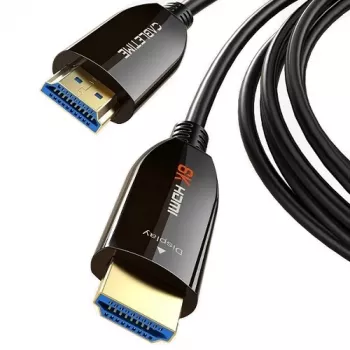 Cable HDMI 2.1 de fibra óptica activa CABLETIME 30m 8K@60Hz 48 Gbit/s conectores dorados