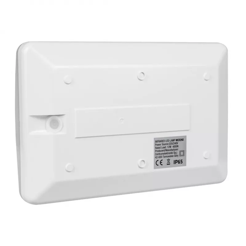 Maclean MCE292 W lámpara LED con número de casa y sensor crepuscular, 12 W, 950 lm, IP65, blanco