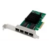 DIGITUS tarjeta de red Gigabit Ethernet de 4 puertos, RJ45, PCI Express, Intel I350