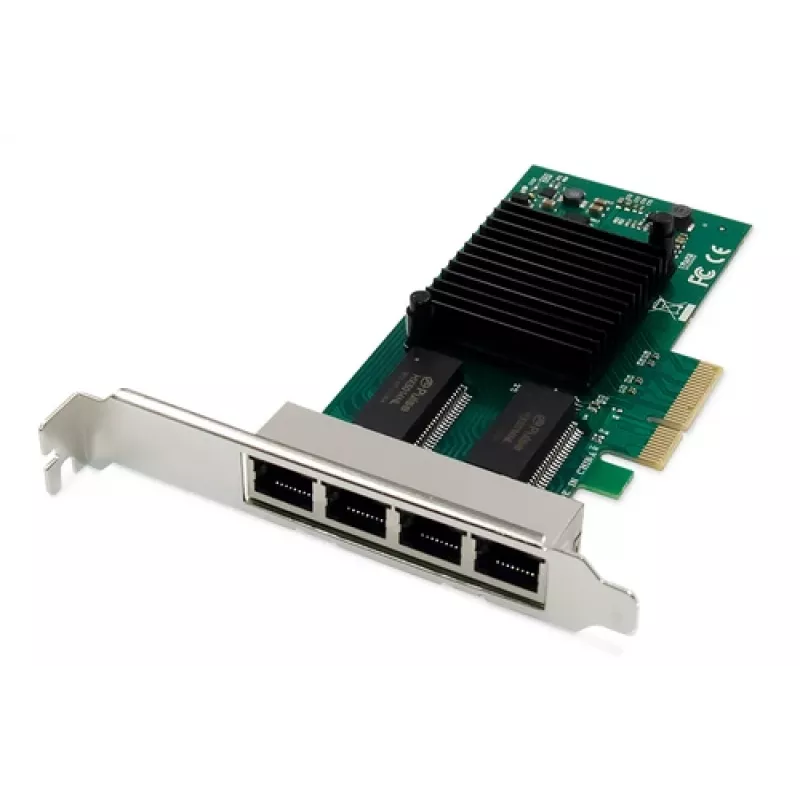 DIGITUS tarjeta de red Gigabit Ethernet de 4 puertos, RJ45, PCI Express, Intel I350
