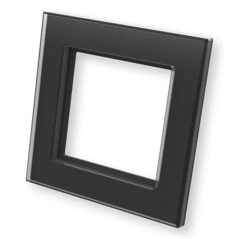 eQ-3 Homematic IP Marco de cristal simple, negro (162148A1)
