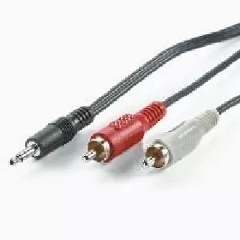 ROLINE Cable de audio - Minijack estéreo macho a RCA macho