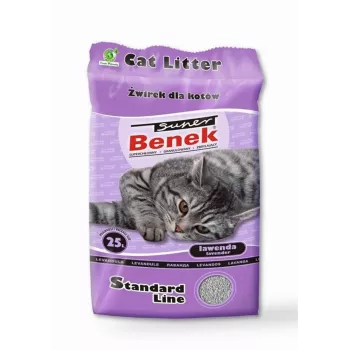 Certech Super Benek Standard Lavanda - Arena aglomerante para gatos 25 l (20 kg)