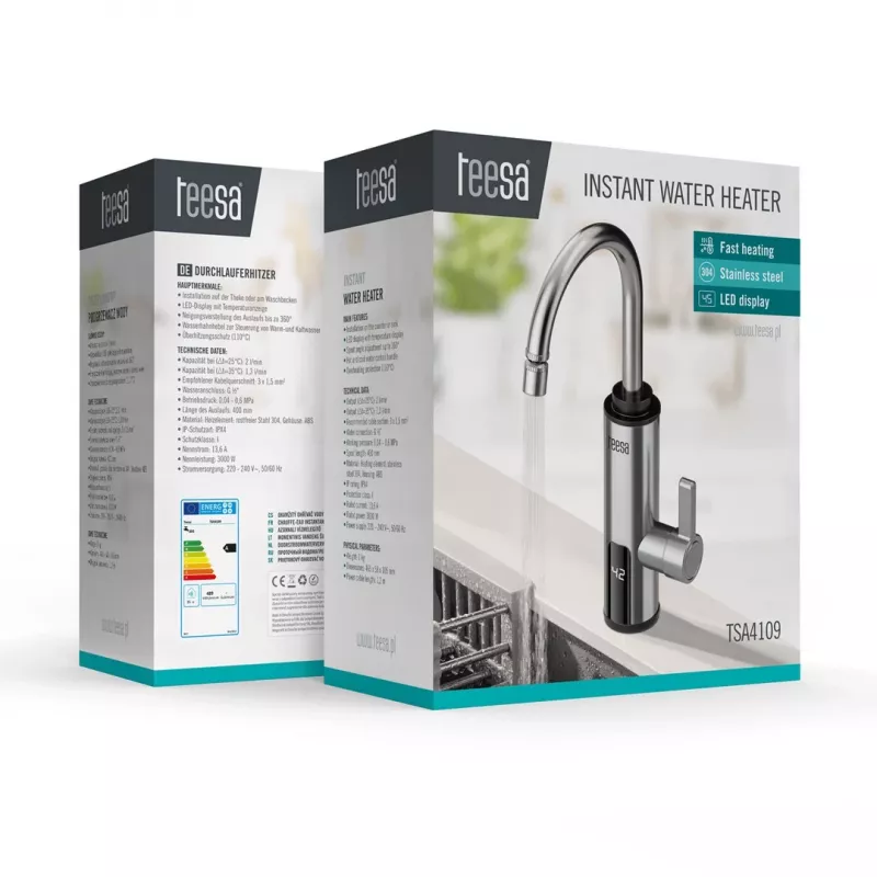 Calentador de agua al paso Teesa TSA4109 metal