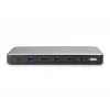 Digitus DA-70918 estación de acoplamiento USB-C, 13 puertos, 3x HDMI, 2x DP, 4x USB-A, 1x USB-C, RJ-45 1GbE, SD, audio, 150 W