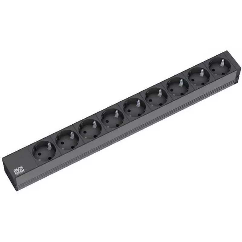 Regleta de alimentación 9x Schuko Bachmann 9x Schuko 2m