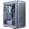 Cooler Master MasterFrame 500 Mesh ARGB caja de PC Midi Tower, plateada, cristal templado