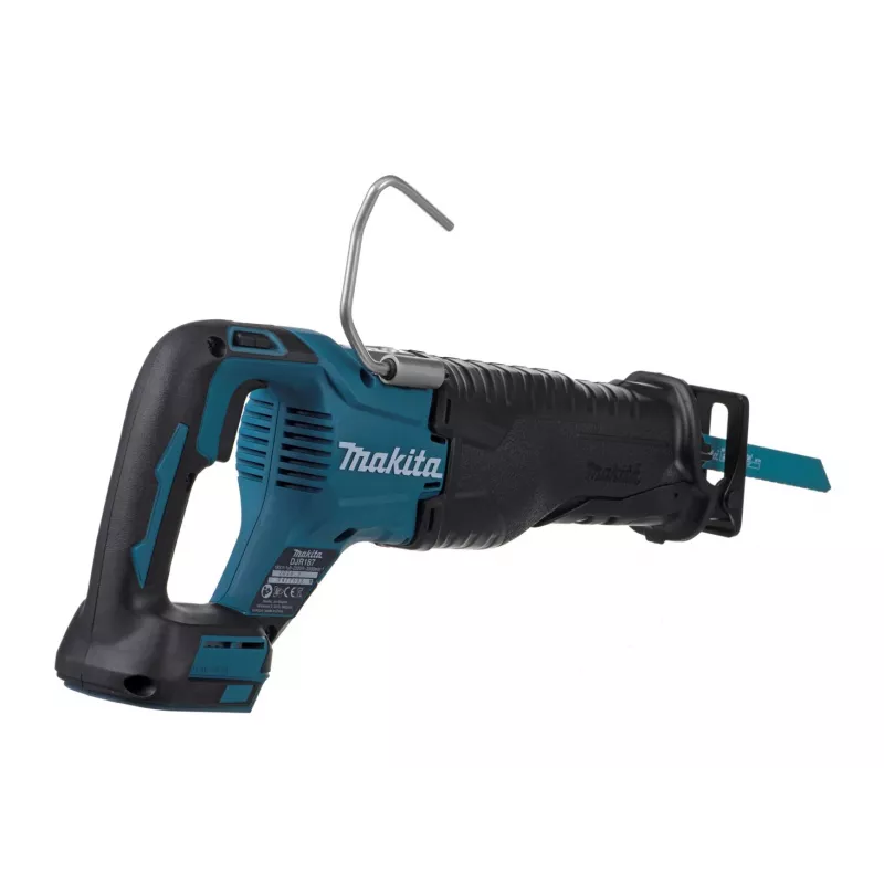 Makita DJR187Z sierra de sable a batería, 18 V Li-Ion, carrera de 32 mm, 2.300–3.000 carreras/min, sin batería, negro/azul