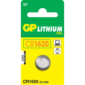 Pila desechable de litio GP Batteries CR1620