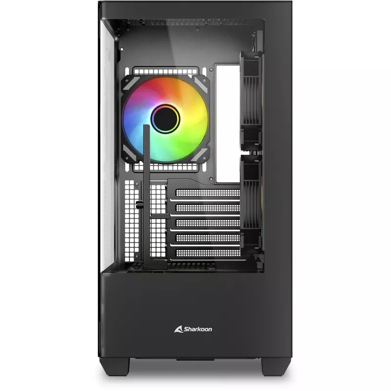 Caja para PC Sharkoon Elite Shark CM100 torre Micro-ATX, sin fuente de alimentación, negra