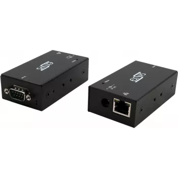 Servidor de dispositivos serie Exsys EX-6111-2POE Ethernet a 1×RS-232 con PoE y fuente de alimentación 5V/4A