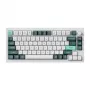 Teclado mecánico Keychron Q1 HE 75 % interruptores magnéticos Shell White