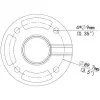 Soporte colgante ALLNET ALL-CAM2498-LEP para montaje en techo