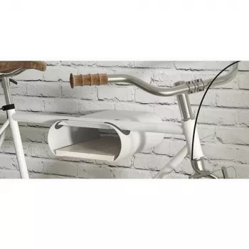Soporte de pared para bicicletas MACLEAN MC-466 para 2 bicicletas, diseño que ahorra espacio