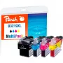 Cartucho de tinta Peach PI500-245 4 uds. negro, cian, magenta, amarillo