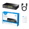 Cudy FS1010P Switch de red Fast Ethernet (10/100) Power over Ethernet (PoE) negro