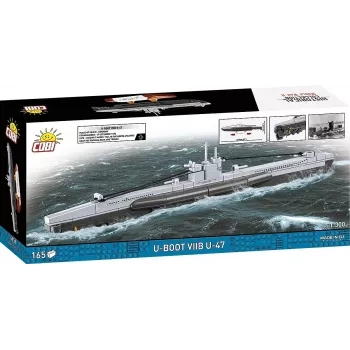 Modelo a escala de submarino Cobi U-47 T.VIIB 1:300 kit, marca Cobi, modelo 4858