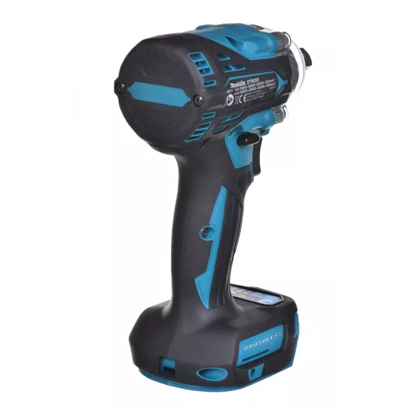 Llave de impacto a batería MAKITA DTW301Z 1/2 18V negra, azul