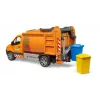 Vehículo de modelo BRUDER MB Sprinter camión de basura BR-02682, réplica de juguete a escala