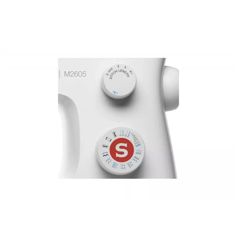 Máquina de coser automática SINGER M2605 Electromecánica Blanca