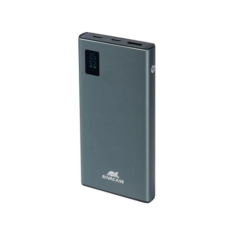 Batería externa Rivacase VA1021 10000mAh, doble salida USB, indicadores LED, cargador portátil compacto