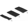 Almohadilla de velcro autoadhesiva DeLOCK con brida de cable de velcro set 10 uds. negro (19107)