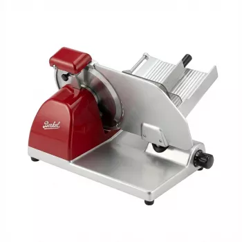 Cortadora eléctrica de carne y embutidos Berkel Homeline HL PLUS 200 roja, cuchilla de 200 mm, acabado rojo