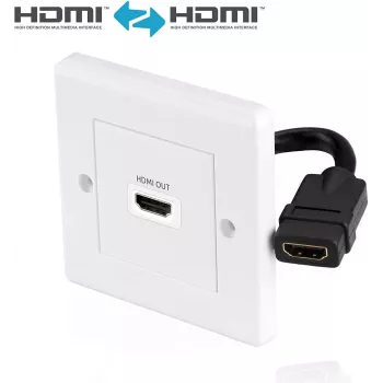 Placa de pared HDMI PureLink X-HW001-1 toma HDMI empotrable de un puerto para montaje en pared