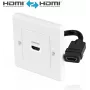 Placa de pared HDMI PureLink X-HW001-1 toma HDMI empotrable de un puerto para montaje en pared