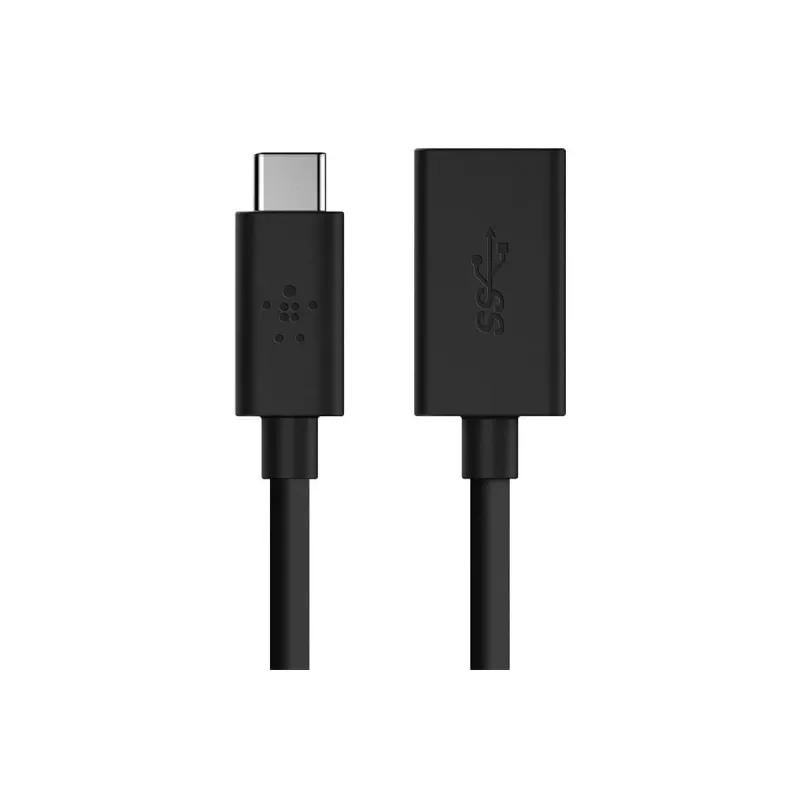 Belkin adaptador USB 3.0 de USB-C a USB-A, 5 Gbps, negro