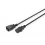 Digitus ASSMANN - Cable de alimentación - IEC 60320 C14 a IEC 60320 C13 - AC 250 V - 1,2 m - moldeado - Negro (AK-440201-012-S)