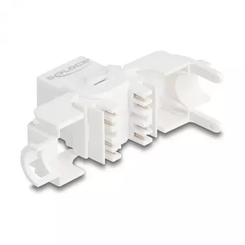 Delock 90722 Módulo Keystone RJ45 a LSA Cat.6A UTP, 180 grados, sin herramientas