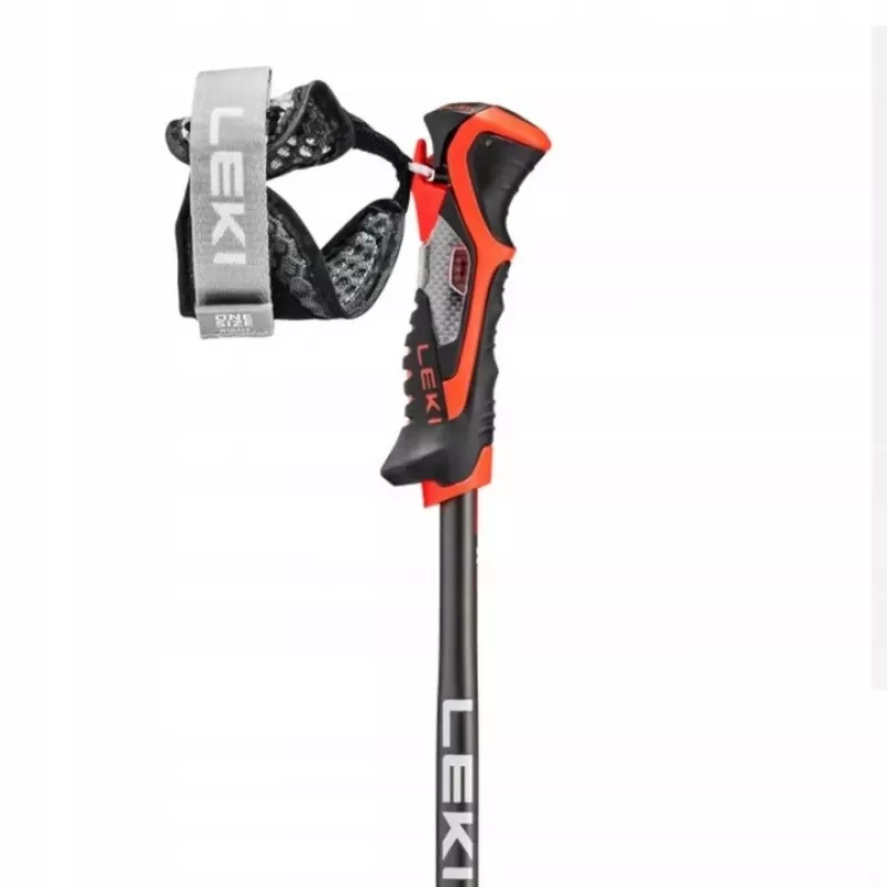 Bastones de esquí Leki 3D AIRFOIL negro/rojo 120 cm