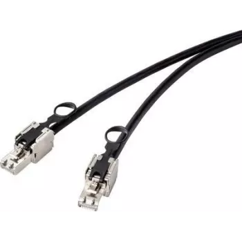 Renkforce RF-4538214 cable de red negro 0,25 m Cat6a S/FTP (S-STP) (RF-4538214)