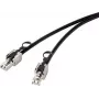 Renkforce RF-4538214 cable de red negro 0,25 m Cat6a S/FTP (S-STP) (RF-4538214)