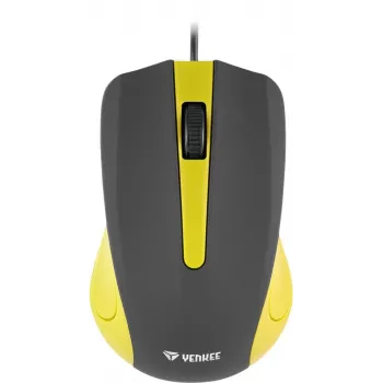 Ratón USB con cable, 3 botones, superficie engomada