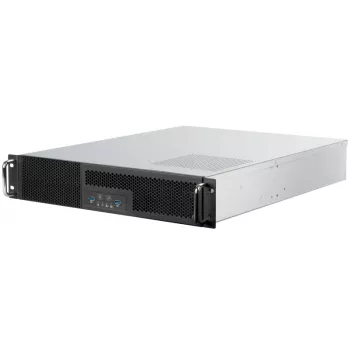 Chasis para servidor en rack SilverStone RM23-502, ATX, USB 3.0 - 2U - Negro