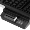 Gofrera Adler AD 3085 — 1200 W, 2 gofres rectangulares 9×13 cm, temperatura ajustable, placas antiadherentes