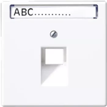 Tapa de interruptor Jung LS 969-1 NAUA WW, blanco, termoplástico, diseño convencional