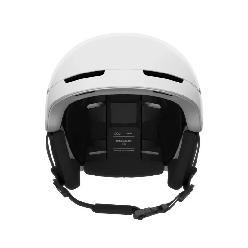 Casco abierto POC Obex MIPS — carcasa rígida In-Mold, M/L (55–58 cm), carcasa exterior ABS, espuma EPS, blanco mate, 500 g