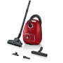 Aspirador Bosch BGB 41RD3H — 600 W, bolsa de 4 l, filtro HEPA, radio de acción de 11 m, tubo telescópico, rojo