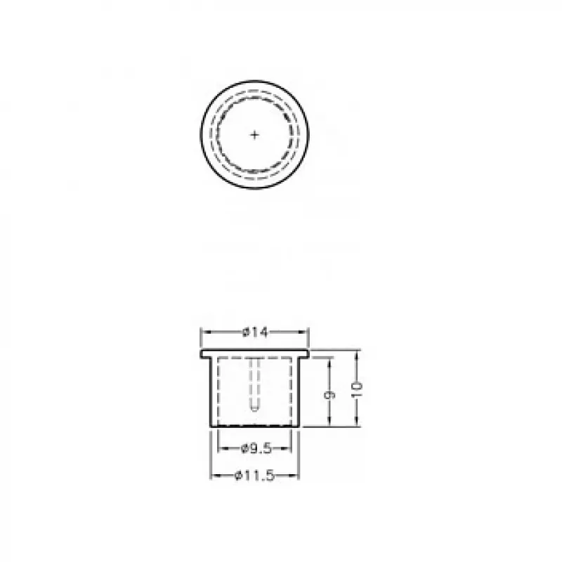 Tapa protectora para conector hembra F DeLOCK 60165