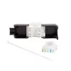 Módulo Keystone LogiLink NK4066 plano negro blanco RJ-45