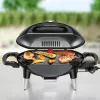 ROMMELSBACHER BBQ 4000, 2200 W, parrilla, eléctrica, 300 °C, sobremesa, rojo óxido