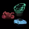 Decoración de luz LED RGB 3D para vehículo MANTA SNL120RGB — lámpara RGB para coches y motos