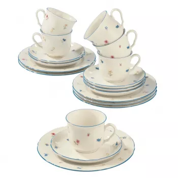 Servicio de café para 6 SELECT Marie‑Luise 001.727512 porcelana – servicio para seis, tazas y platillos