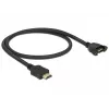 Cable HDMI DeLOCK 85463 0,5 m Type-A conector macho a conector hembra, negro