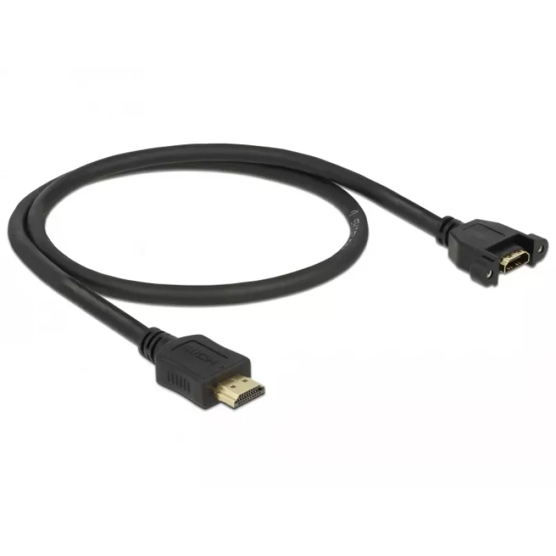 Cable HDMI DeLOCK 85463 0,5 m Type-A conector macho a conector hembra, negro